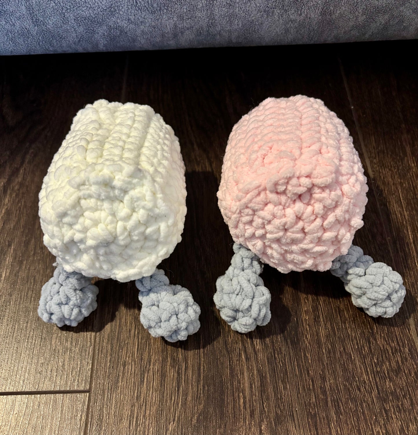 Duo de peluches marshmallow