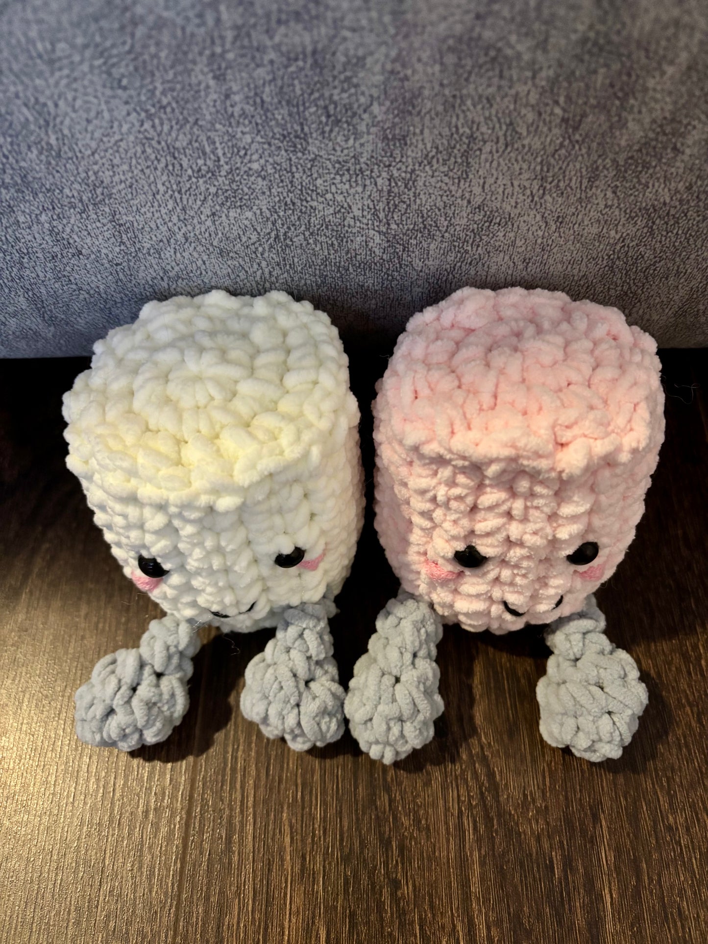 Duo de peluches marshmallow